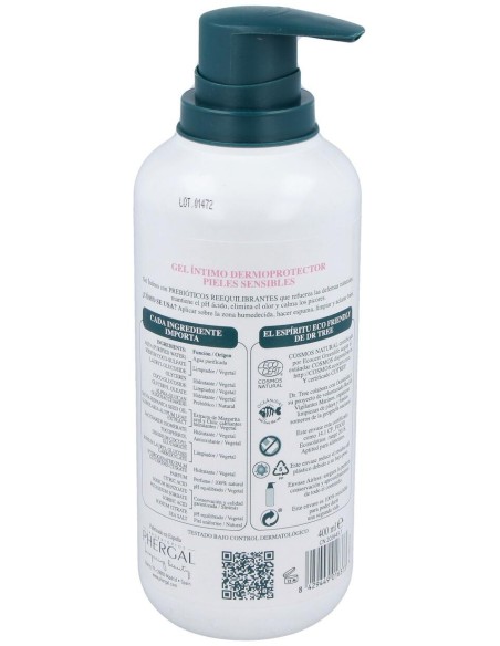 Dr Tree Gel Íntimo Dermoprotector Hipoalergénico Sensible 400Ml