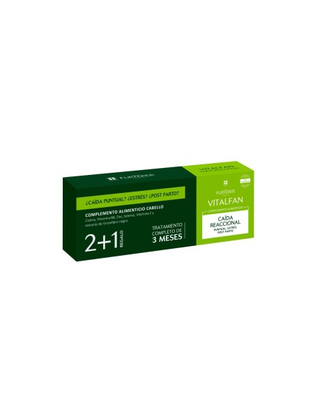 René Furterer Anticaída Vitalfan Reaccional 3x30 cápsulas 3 Meses