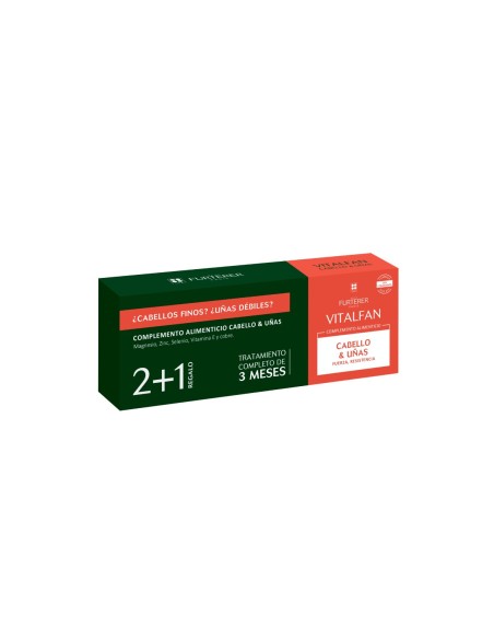 René Furterer Vitalfan Anticaída Vitalidad Cabello y Uñas 3x30 cápsulas