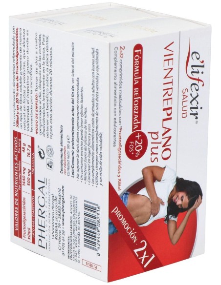 Elifexir Salud 2X1 Vientre Plano Plus 32+32Comp.