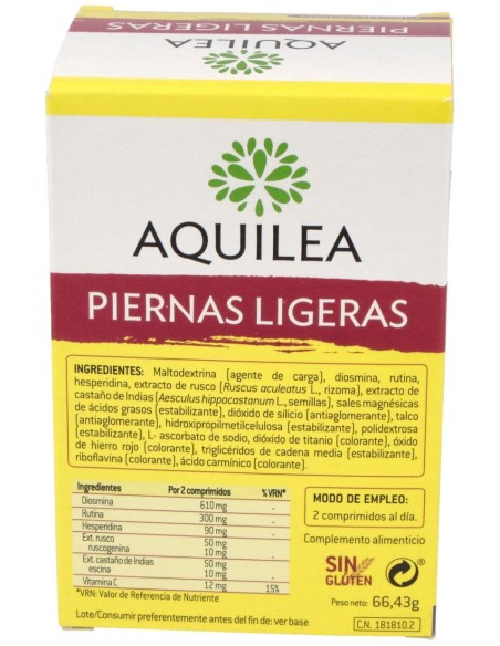 Aquilea Piernas Ligeras, 60 Comprimidos