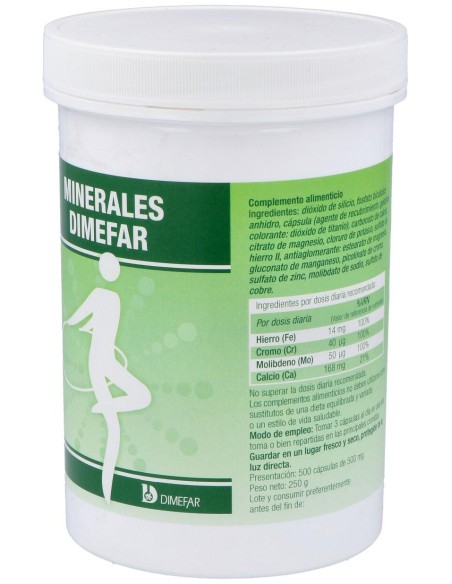 Minerales Dimefar 500Cap.