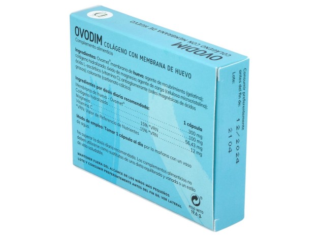 Ovodim Colageno Con Ovomet 30Cap.