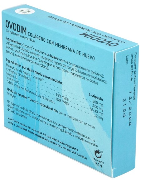 Ovodim Colageno Con Ovomet 30Cap.