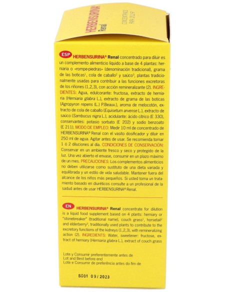 Herbensurina Concentrado Para Diluir, 250 Ml
