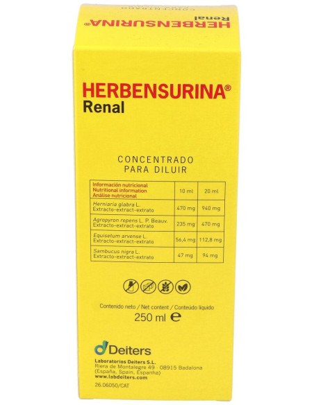 Herbensurina Concentrado Para Diluir, 250 Ml