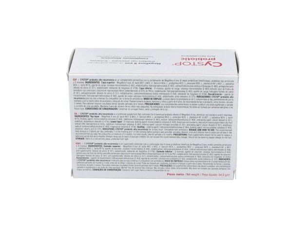 Cystop Probiotic Alta Recurrencia 60Comp.