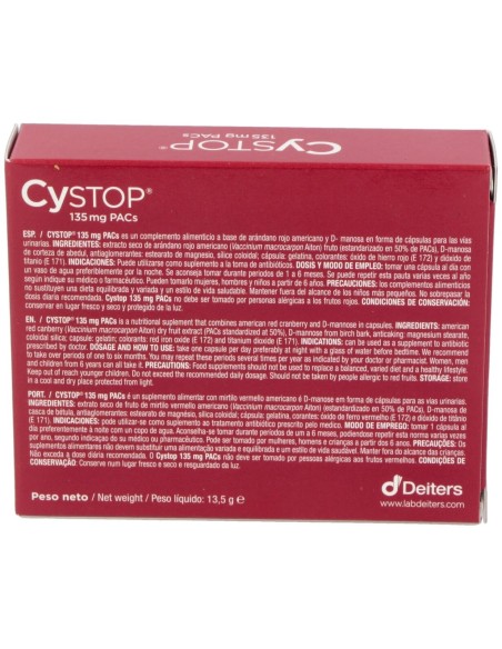 Cystop Arandano Rojo 30Cap.