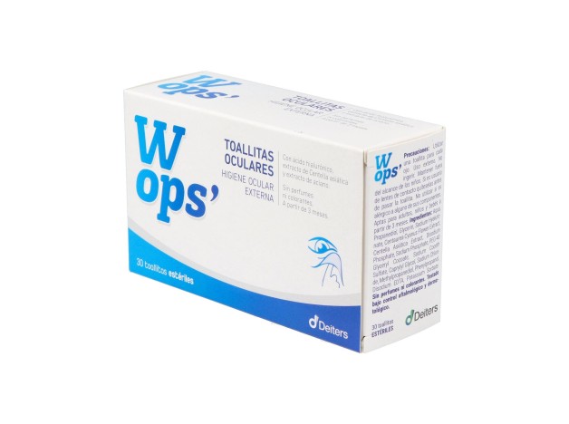 Wops Toallitas Oculares, 30 Unidades