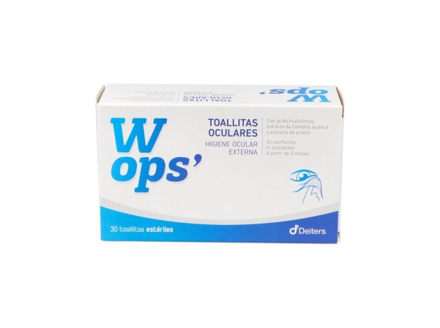 Wops Toallitas Oculares, 30 Unidades