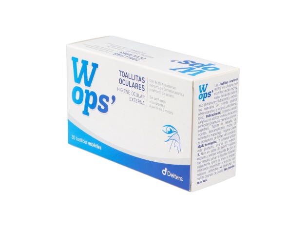 Wops Toallitas Oculares, 30 Unidades