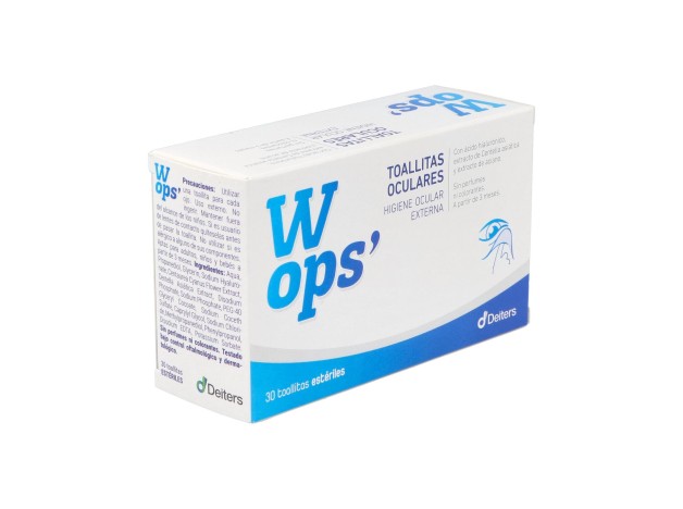 Wops Toallitas Oculares, 30 Unidades