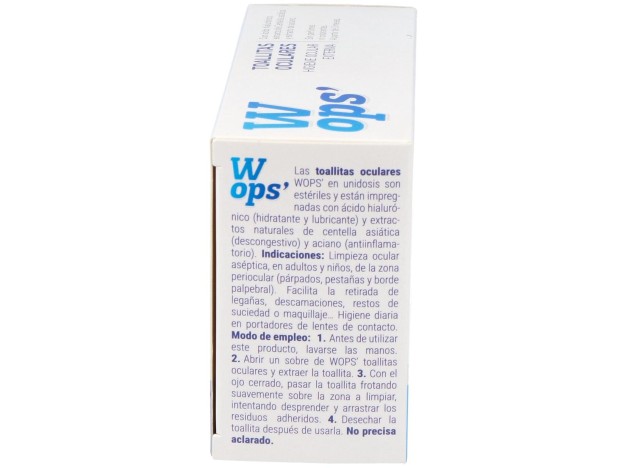 Wops Toallitas Oculares, 30 Unidades