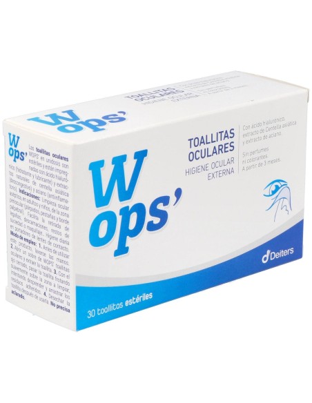 Wops Toallitas Oculares, 30 Unidades