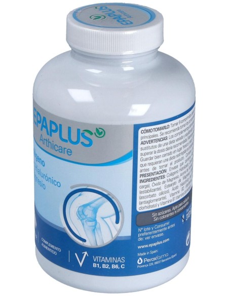 Epaplus Colágeno + Ác. Hialurónico + Magnesio, 448 Comprimidos