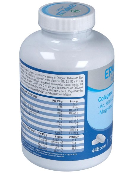 Epaplus Colágeno + Ác. Hialurónico + Magnesio, 448 Comprimidos
