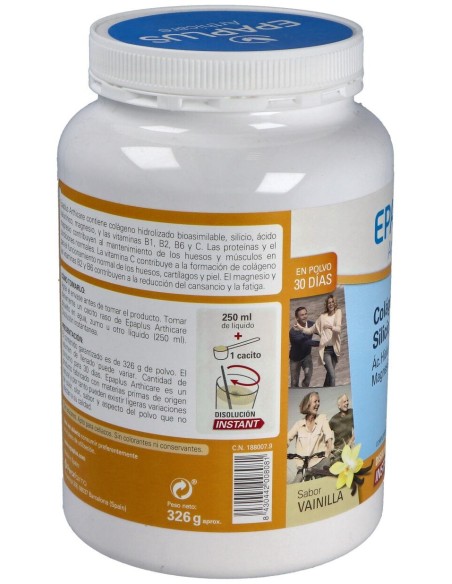 Epaplus Silicio+Colag+A.Hialur+Mg Vainilla 30Dias