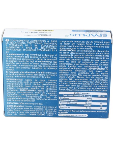 Epaplus Sleepcare Melatonina+Triptofano 60Comp.