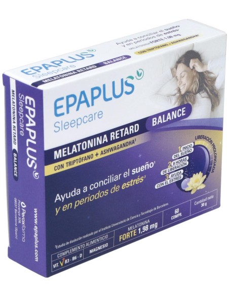 Epaplus Melatonina Retard Balance 60Cap.