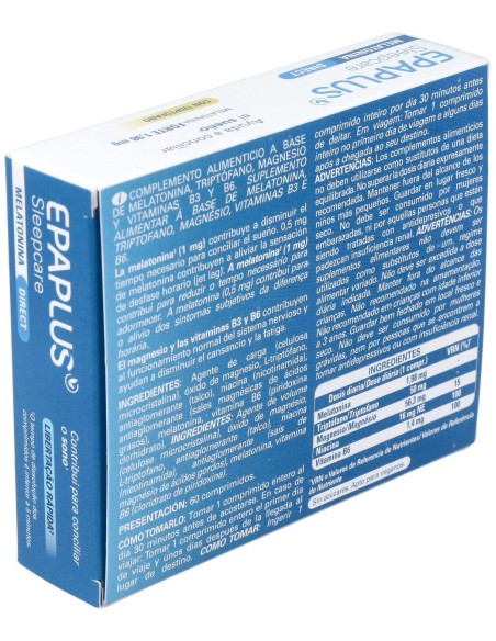 Epaplus Sleepcare Melatonina+Triptofano 60Comp.