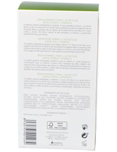 Atache C Vital Active Fluid + Sérum, 30 Ml + 15 Ml