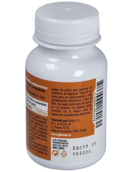 Glucomanano 600Mg. 100Cap.