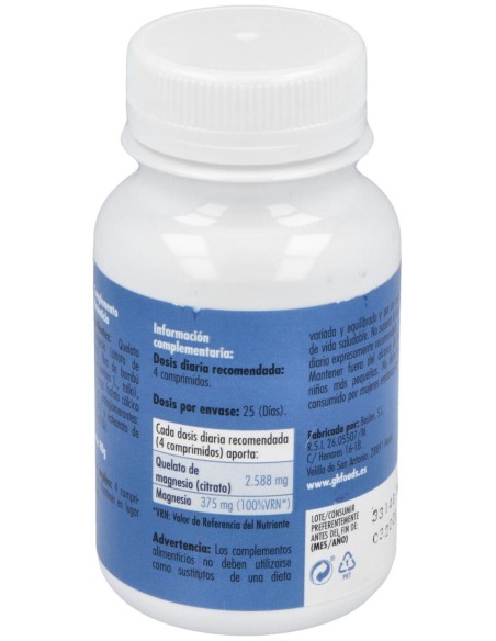 Ghf Quelato De Magnesio 800Mg 100Comp
