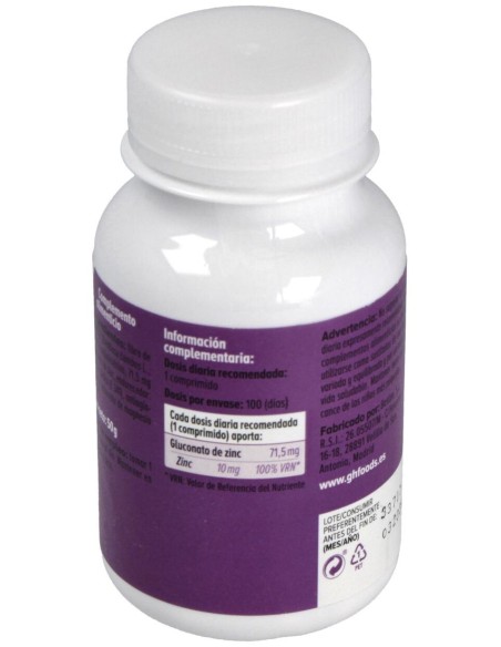 Ghf Zinc 50% Cdr 500Mg 100Comp