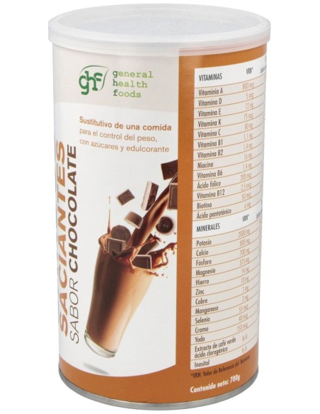 Batido Control De Peso Sabor Chocolate 700Gr.