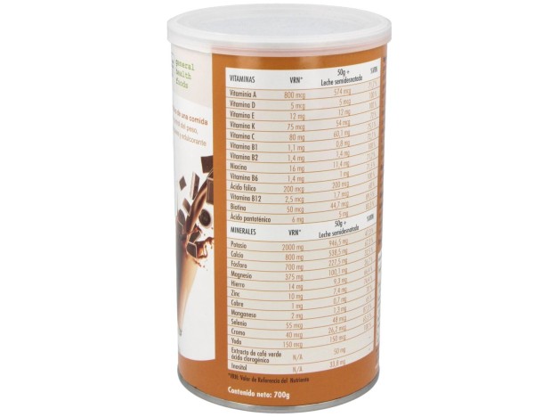 Batido Control De Peso Sabor Chocolate 700Gr.