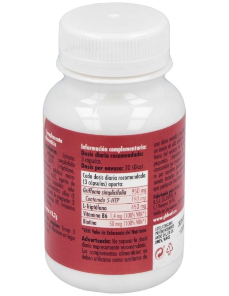 Triptofano 5Htp+B6 60Cap.