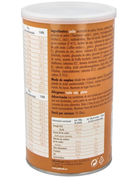 Batido Control De Peso Sabor Chocolate 700Gr.
