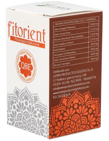 Lumen Fitorient Q.B.E. Tonifica El Qi 60Comp