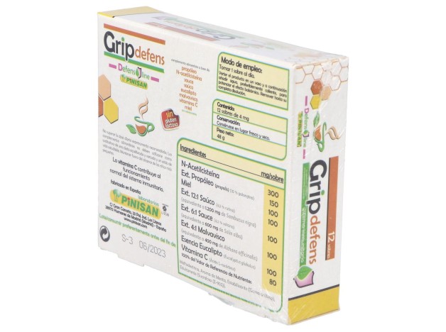 Pinisan Grip Defens  12 Sobres