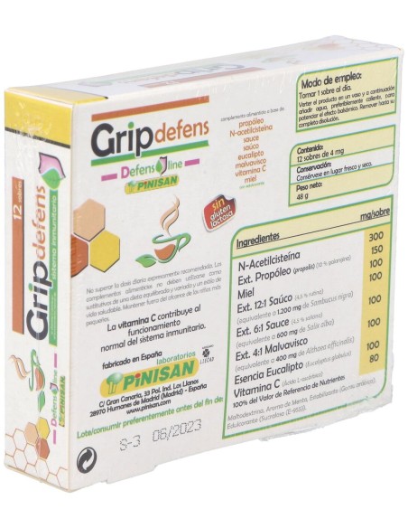 Pinisan Grip Defens  12 Sobres