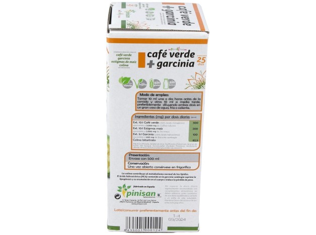 Pinisan Café Verde Con Garcinia 500Ml