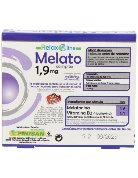 Relax Line Melato 1,9Mg. 30Cap.