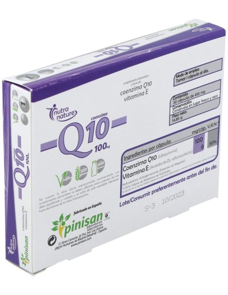 Pinisan Nutranature Q10 100Mg 30Caps