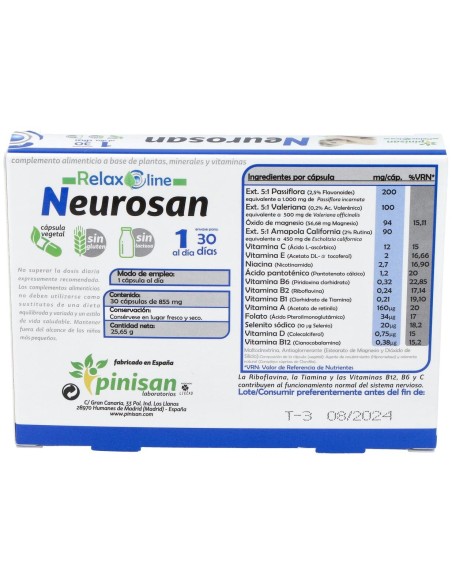 Pinisan Neurosan Plus 30Cáps