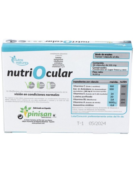 Pinisan Nutriocular 30Cáps