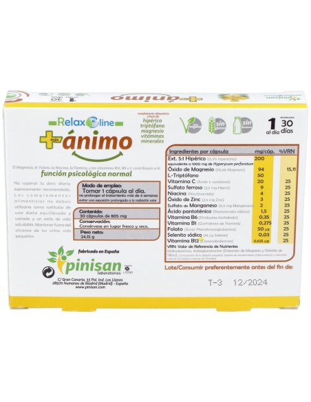 Pinisan Más Ánimo 30Cáps
