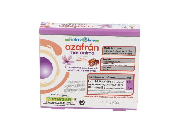 Relax Line Azafran Mas Animo 30Cap.