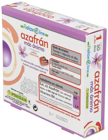 Relax Line Azafran Mas Animo 30Cap.