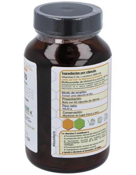 Vitamina C 1000Mg Bioflavonoides 90Cap.