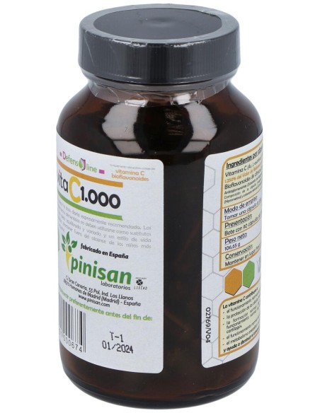 Vitamina C 1000Mg Bioflavonoides 90Cap.