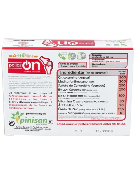 Poliar On (Artrion) 60Cap.