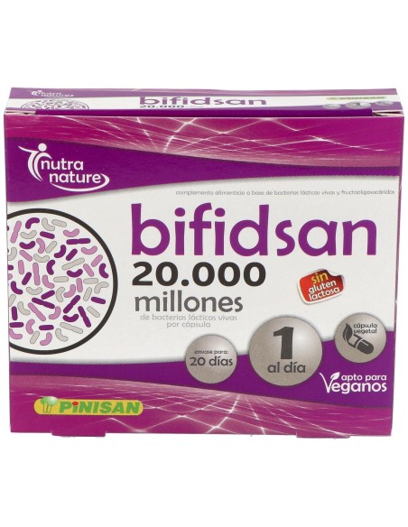 Pinisan Bifidsan 20.000 Millones De Ufc 20 Cápsulas