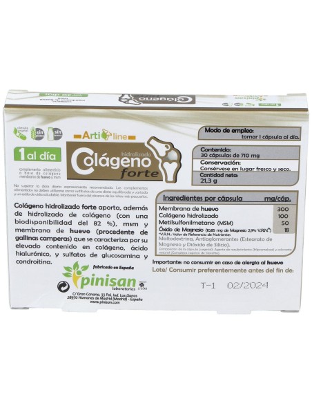 Pinisan Colágeno Hidrolizado Forte 30Cáps