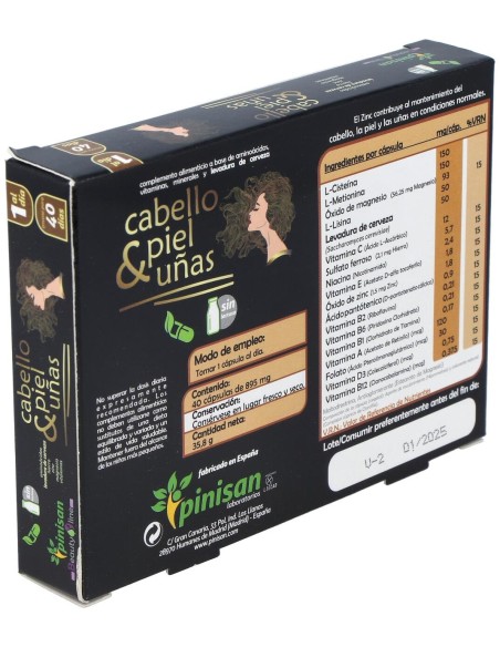 Pinisan Cabello_ Piel Y Uñas 40Cáps