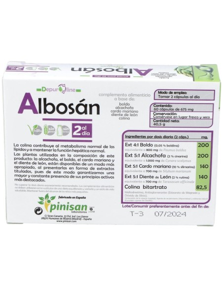 Pinisan Albosán 60Cáps